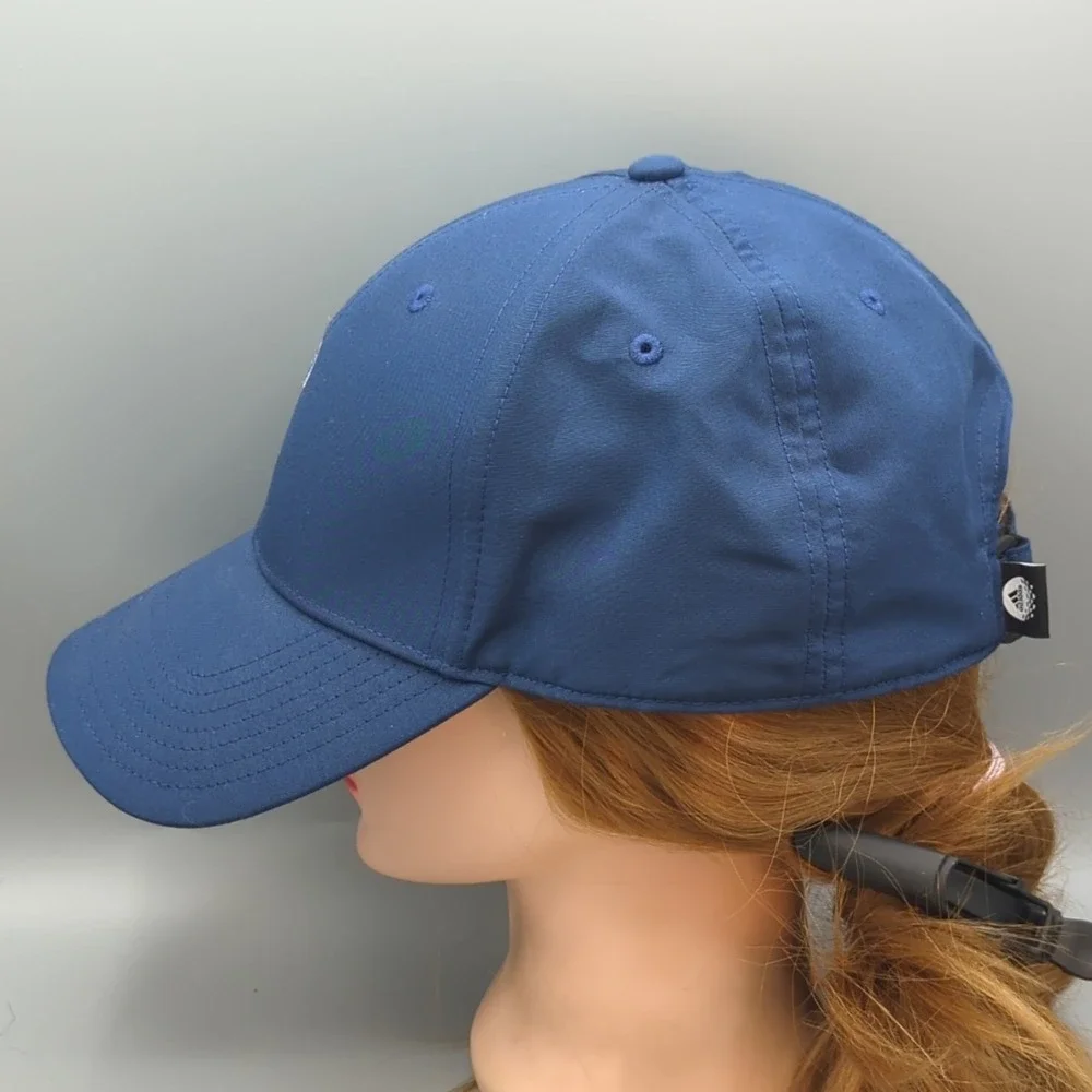 Adidas Golf Performance 6 Panel Hat Trophy Cup Logo Navy Blue Snapback OSFM Cap